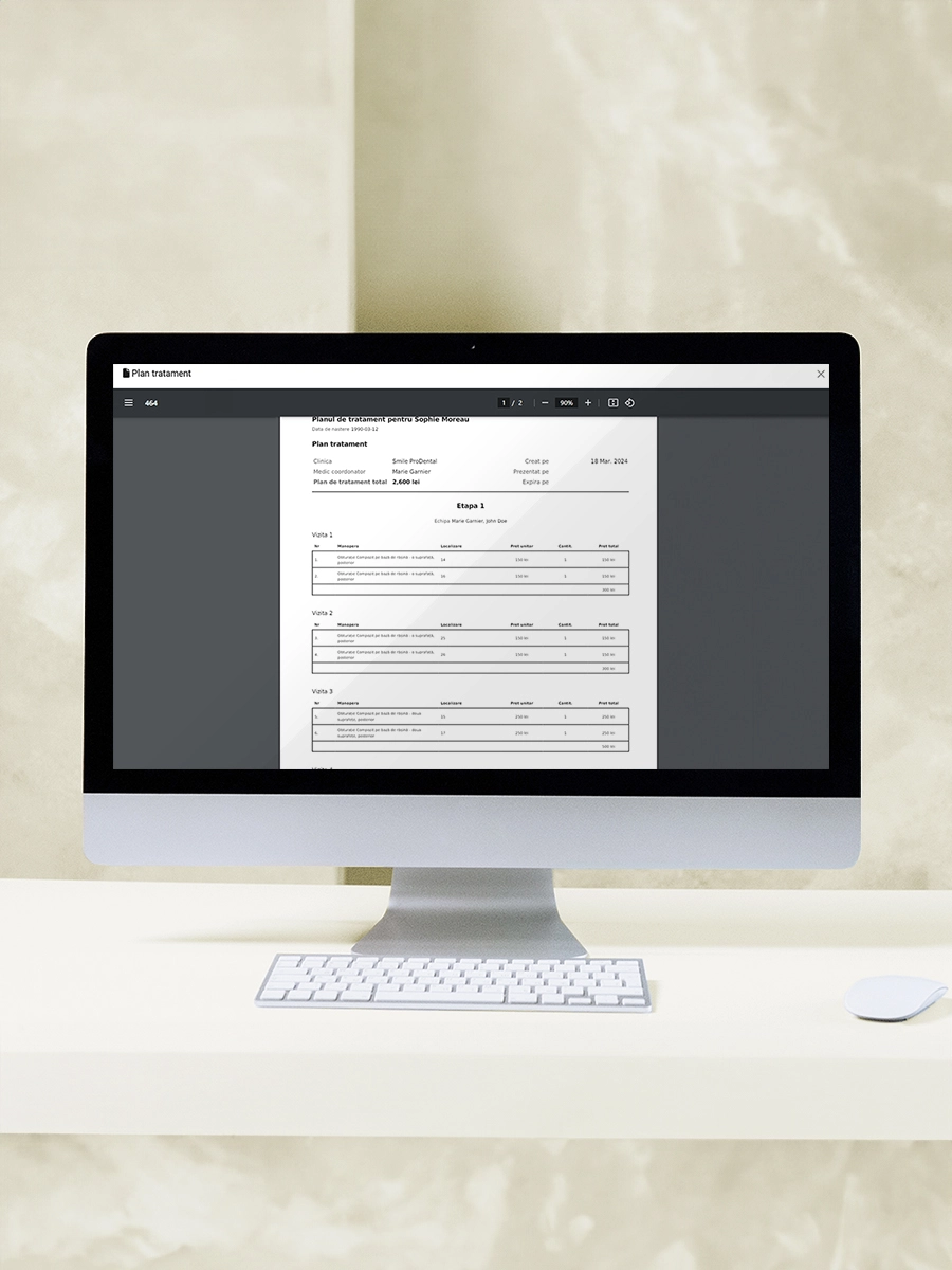Printing and Sharing the Plan software application feature